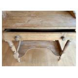 Beautiful Vintage Pine Wash Stand / Console Table Tile Back
