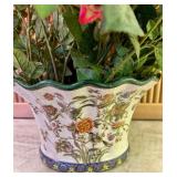 Beautiful Vintage Porcelain Wong Lee Planter with Crackle Finish