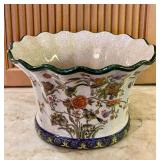 Beautiful Vintage Porcelain Wong Lee Planter with Crackle Finish