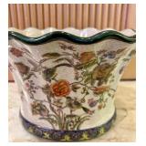 Beautiful Vintage Porcelain Wong Lee Planter with Crackle Finish