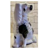 Antique Black and White Staffordshire Spaniel