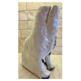 Antique Black and White Staffordshire Spaniel