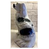 Antique Black and White Staffordshire Spaniel