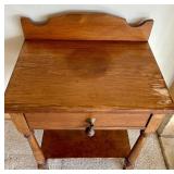 Vintage Dry Sink Wood Table / Side Table