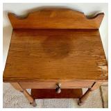 Vintage Dry Sink Wood Table / Side Table