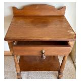 Vintage Dry Sink Wood Table / Side Table