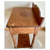 Vintage Dry Sink Wood Table / Side Table