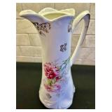 Beautiful Vintage Floral Pitcher