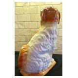 Vintage Staffordshire King Charles Spaniel Dog, Russet White