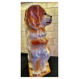 Vintage Staffordshire King Charles Spaniel Dog, Russet White