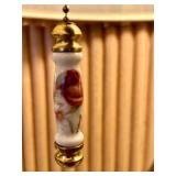 Original 60s Rembrandt Masterpiece Brass Table Lamp with Original Pleated Shade