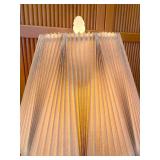 Original 60s Rembrandt Masterpiece Brass Table Lamp with Original Pleated Shade