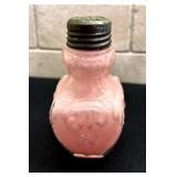 Assorted Antique Pink Glass Salt and Pepper Shakers