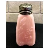 Assorted Antique Pink Glass Salt and Pepper Shakers