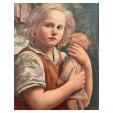 Original Framed Signed Oil on Canvas Portrait Panting