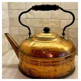 Large Vintage Copper Tea Kettle