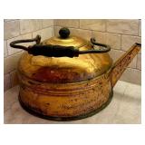 Large Vintage Copper Tea Kettle