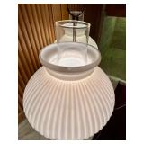 Vintage Double Globe Milk Glass Student Lamp