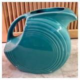 Two Beautiful Vintage Aqua Fiesta Pitchers
