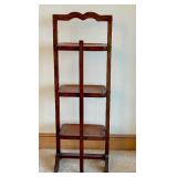 Vintage Art Deco Oak Folding Cake Stand / Shelves