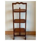 Vintage Art Deco Oak Folding Cake Stand / Shelves