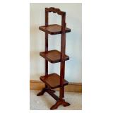 Vintage Art Deco Oak Folding Cake Stand / Shelves