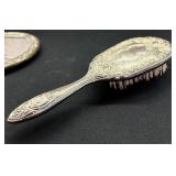 Beautiful Vintage Silver Vanity Set including Mirror, Brush and Comb