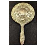 Beautiful Vintage Silver Vanity Set including Mirror, Brush and Comb
