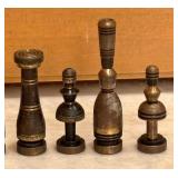 Mid 20th Century Israeli Chess Set by Hans Teppich