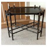 Mid-Century Chinoiserie Faux Bamboo Tray Table by Baker Furniture