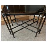Mid-Century Chinoiserie Faux Bamboo Tray Table by Baker Furniture