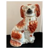 Vintage Staffordshire Right Facing Spaniel Figurine