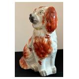 Vintage Staffordshire Right Facing Spaniel Figurine