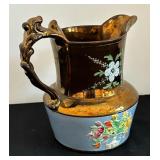 Vintage Copper Luster Pitcher