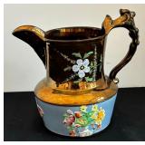 Vintage Copper Luster Pitcher