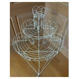 Vintage Wire Three Tiered Plant Stand