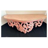 Vintage Pink Wall Shelf