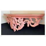Vintage Pink Wall Shelf