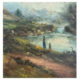 Original Scenic Painting by C. Patin