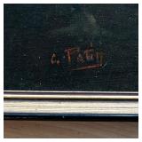 Original Scenic Painting by C. Patin