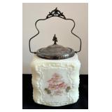 Antique Wave Crest Square Biscuit Jar