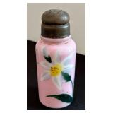 Five Hand Painted Antique Glass Salt and Pepper Shakers