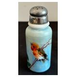 Five Hand Painted Antique Glass Salt and Pepper Shakers