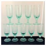 Gorgeous Green Stemware