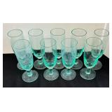 Gorgeous Green Stemware