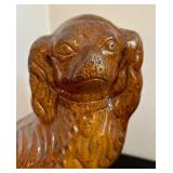 Pair of Rockingham Style Staffordshire Dog Figurines