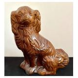 Pair of Rockingham Style Staffordshire Dog Figurines