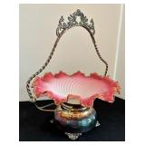 Antique Glass Bride’s Basket