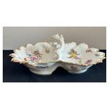 Double Vintage Meissen Serving Dish
