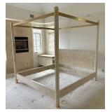 Vintage Canopy Poster King Bed Frame